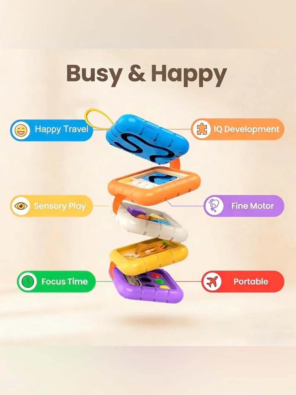 Busy Board Montessori Toys for 1 Year Old Boy Girl